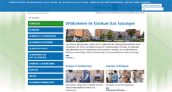 Desktop Screenshot of klinikum-badsalzungen.de