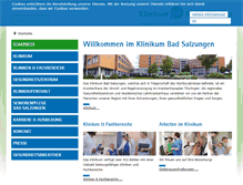Tablet Screenshot of klinikum-badsalzungen.de